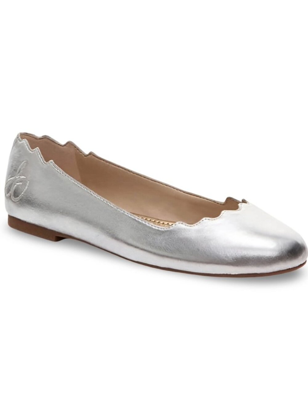 Sam Edelman Women's Finnegan Silver Ballet Flats Size 9.5